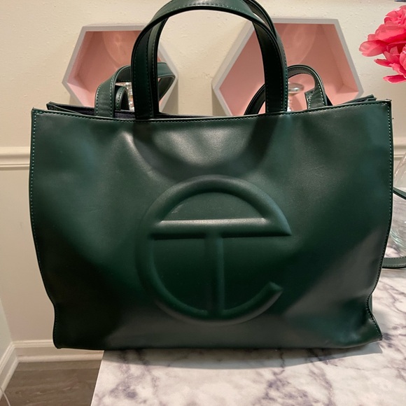 Telfar Women's Green Tote Bag medium - Picture 3 of 9